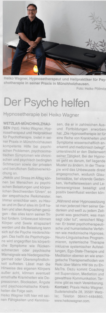 Der Psyche helfen Der Psyche helfen